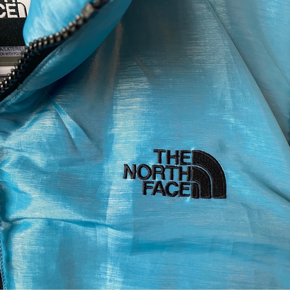 The North Face Retro Blue and Black Goose Down Puffer Vest Size XL - Picture 5 of 13